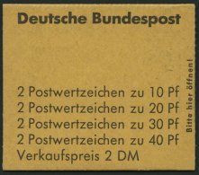 MARKENHEFTCHEN MH 18aRLV X **, 1972, Markenheftchen Unfallverhütung, 4. Deckelseite: Sieger, Randleistenvariante X, - Sonstige & Ohne Zuordnung