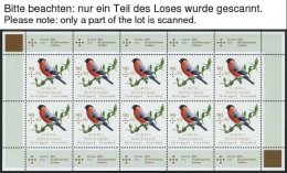 BUNDESREPUBLIK 3023-25KB **, 2013, Heimische Singvögel Im Kleinbogensatz, Pracht, Mi. 83.- - Sonstige & Ohne Zuordnung