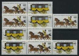 BUNDESREPUBLIK 1255/6 **,Brief , 1985, MOPHILA, Alle 4 Zusammendrucke Postfrisch Und Auf Privaten FDC`s, Pracht - Sonstige & Ohne Zuordnung