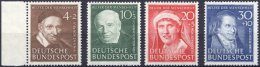 BUNDESREPUBLIK 143-46 **, 1951, Helfer Der Menschheit, Prachtsatz, Mi. 140.- - Gebraucht