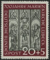 BUNDESREPUBLIK 140 **, 1951, 20 Pf. Marienkirche, Pracht, Mi. (110.-) - Used Stamps