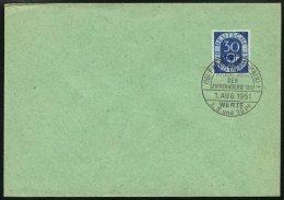 BUNDESREPUBLIK 132 BRIEF, 1954, 30 Pf. Posthorn Auf Blanko-FDC, Pracht - Used Stamps