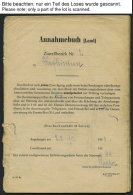 BUNDESREPUBLIK 129 BRIEF, 1953/4, Annahmebuch (Land), Zustellbezirk Nr. 2 In Hofkirchen, 32 Seiten Komplett, Die Geb&uum - Used Stamps