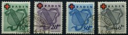 BADEN 42-45 O, 1949, Rotes Kreuz, Prachtsatz, Fotobefund H.D. Schlegel, Mi. 400.- - Other & Unclassified