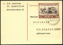 SAARLAND 291 BRIEF, 1950, 15 Fr. IBASA Mit Sonderstempel Vom 24.4. Auf Maximumkarte, Pracht - Sonstige & Ohne Zuordnung