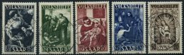 SAARLAND 267-71 O, 1949, Volkshilfe, Prachtsatz, Fotoattest Geigle, Mi. 650.- - Autres & Non Classés