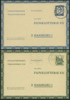 GANZSACHEN FP 7/8 BRIEF, 1963, 15 Und 20 Pf. Funklotterie, Gebraucht, Pracht, Mi. 73.- - Sammlungen
