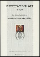 ERSTTAGSBLÄTTER 591-613 BrfStk, 1979, Kompletter Jahrgang, ETB 1 - 17/79, Pracht - Autres & Non Classés