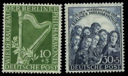 BERLIN 72/3 **, 1950, Philharmonie, Pracht, Mi. 150.- - Oblitérés