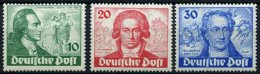 BERLIN 61-63 **, 1949, Goethe, Prachtsatz, Mi. 320.- - Used Stamps