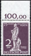 BERLIN 41 **, 1949, 2 DM Stephan, Oberrandstück, Pracht, Mi. (150.-) - Gebraucht