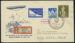 BERLIN 40 BRIEF, 17.10.1950, 1 DM Stephan Und 20 Pf. Alliierte Besetzung Auf Zeppelin-Spendenkuvert Mit Sonderstempel FR - Autres & Non Classés