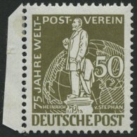 BERLIN 38 **, 1949, 50 Pf. Stephan, Pracht, Mi. 180.- - Used Stamps