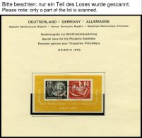 ZUSAMMENDRUCKE O, Gestempelte Sammlung DDR Von 1945-90 In 3 Schaubekalben, Scheinbar Komplett, Die Beiden Ungezähnt - Autres & Non Classés