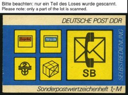 ZUSAMMENDRUCKE SMHD 11 **, 1982, Markenheftchen Selbstbedienung - Postsymbole, 6 Verschiedene Heftchen (ab,ac,ad,cb,cd,c - Zusammendrucke