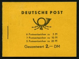 ZUSAMMENDRUCKE MH 2b1 **, 1957, Markenheftchen Fünfjahresplan, Feinst, Mi. 150.- - Zusammendrucke