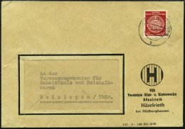 DIENSTMARKEN A D 33XII BRIEF, 1956, 40 Pf. Rot, Faserpapier, Wz. 2XII, Einzelfrankatur Auf Fensterumschlag Nach Meininge - Sonstige & Ohne Zuordnung