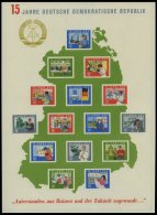 DDR Bl. 19 (*), 1964, Block 15 Jahre DDR, Pracht, Mi. 65.- - Autres & Non Classés