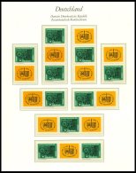 DDR 1012/3 **, 1964, Leipziger Frühlingsmesse, Alle 16 Zusammendrucke Komplett (W Zd 118-125 Und S Zd 44-51), Prach - Gebraucht