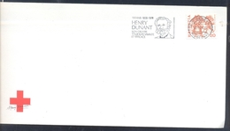 Switzerland Schweiz 1978 Cover; Red Cross Medicine Nobel Prize 1901 Henry Dunant His Work Still Alive Slogan Cancel - Henry Dunant