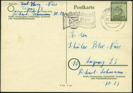 WEST-SACHSEN P 16 BRIEF, 1945, 5 Pf. Grün Auf Ortskarte, Stempel LEIPZIG VOLKSSOLIDARITÄT GEGEN VOLKSNOT, Fein - Sonstige & Ohne Zuordnung