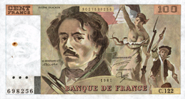 BILLET DE CENTS  FRANCS - 100 F 1978-1995 ''Delacroix''