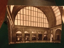 Cartolina Torino Stazione Porta Nuova Atrio Timbro Arruolamento Esercito Viaggiata Anni 50  Cambio Tabacchi Giornali - Stazione Porta Nuova