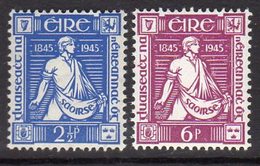 Ireland 1945 Death Centenary Of Thomas Davis Set Of 2, MNH, SG 136/7 - Unused Stamps
