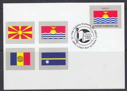 United Nations New York 2001 Flag Kiribati 1v Maximum Card (35429) - Maximum Cards