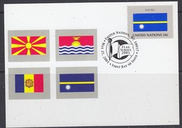 United Nations New York 2001 Flag Nauru 1v Maximum Card (35429E) - Tarjetas – Máxima