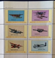 BERNERA Islands  Avion, Avions, Plane  Feuillet 6 Valeurs Dentelé, Perforate ** MNH - Aerei