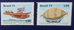 BRESIL Avion, Avions, Plane. 2 Valeurs Emises En 1977 ** MNH - Aerei