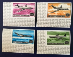 BURUNDI Avion, Avions, Plane. Yvert N° PA 71/74 Non Dentelé, IMPERFORATE ** MNH - Aerei