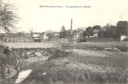 CPA Mours Vue Générale Et Le Moulin - Mours