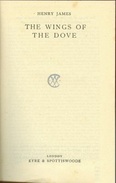 The Wings Of The Dove By Henry James With An Introduction By Herbert Read - 1900-1949