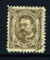 LUXEMBOURG  -  1906 To 1919  Grand Duke William IV   50c  Used As Scan - 1906 Guillaume IV