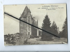 Delcampe - CPA - La Bretagne Pittoresque  -  Josselin  - Le Château Et La Tour Isolée - Le Quartier D'Oust - Josselin