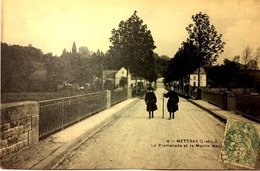 METTRAY (INDRE ET LOIRE - 37) - BELLE CPA ANIMÉE, ÉCRITE, VOYAGÉE ET TIMBRÉE DE 1906 - Mettray