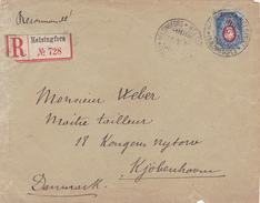 FINLANDE  OCCUPATION RUSSE  LETTRE POUR LE DANEMARK - Lettres & Documents