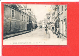 80 SAINT VALERY Sur SOMME Cpa Animée PATISSERIE Rue De La Ferté      95 LL - Saint Valery Sur Somme