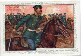 JAPON RUSSIE GENERAL KAULBARS BATAILLE DE MOUKDEN  1905 CHOCOLAT D AIGUEBELLE CHROMO TRES BELLE ILLUSTRATION - Aiguebelle