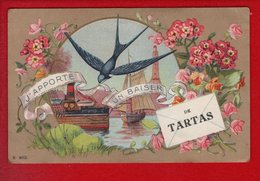 1 Cpa Carte Postale Ancienne - J Apporte Un Baiser De Tartas - Tartas