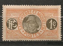 Timbres - Amérique - St Pierre Et Miquelon - 1 C - Pêcheur - - Unused Stamps