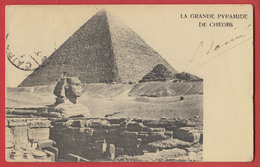 EGYPTE - LE CAIRE - CAIRO - Sphinx Et La Grande Pyramide De Chéops - Sphynx