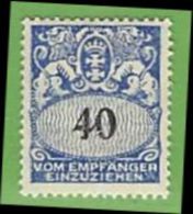 MiNr.36 P X  (Falz)  Deutschland Freie Stadt Danzig ,Portomarken - Postage Due