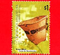 ARGENTINA - Usato - 2000 - Manufatti Archeologici - Basket, Mbaya Indians - Cesto De Recoleccion  - $ 1 - Usados