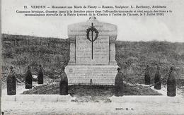 CARTE POSTALE ORIGINALE ANCIENNE : VERDUN LE MONUMENT AUX MORTS DE LA GUERRE (1914/1918) FLEURY MEUSE (55) - Monumentos A Los Caídos