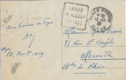 ALGERIE - 1930 - CENTENAIRE De L'ALGERIE - CARTE Avec DAGUIN De ALGER BOURSE => MARSEILLE - Brieven En Documenten