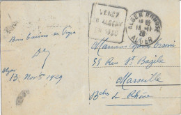 ALGERIE - 1930 - CENTENAIRE De L'ALGERIE - CARTE Avec DAGUIN De ALGER BOURSE => MARSEILLE - Storia Postale