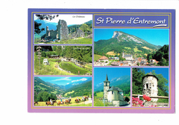 Cpm - 38 - ST PIERRE D ENTREMONT - Savoie - Château Vieille Tour - Chevaux Cavaliers - 1998 - Saint-Pierre-d'Entremont